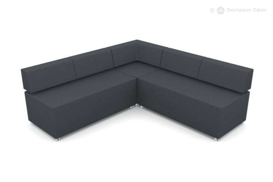  Модульный диван M2 (2D+1V+2D) Экокожа Domus Antracite - фото товара 1 из 1