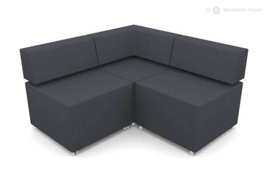  Модульный диван M2 (1D+1V+1D) Экокожа Domus Antracite - фото товара 1 из 1