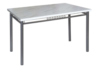 Стол обеденный (серебряный металлик) Декор 1 СТ3/1 - фото товара 1 из 2