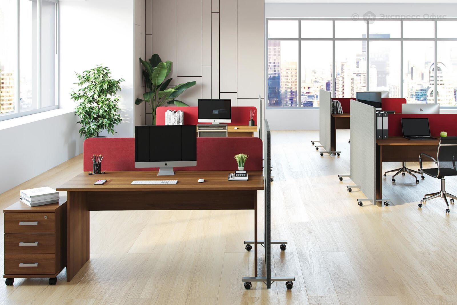 SOFTOffice Рогожка red