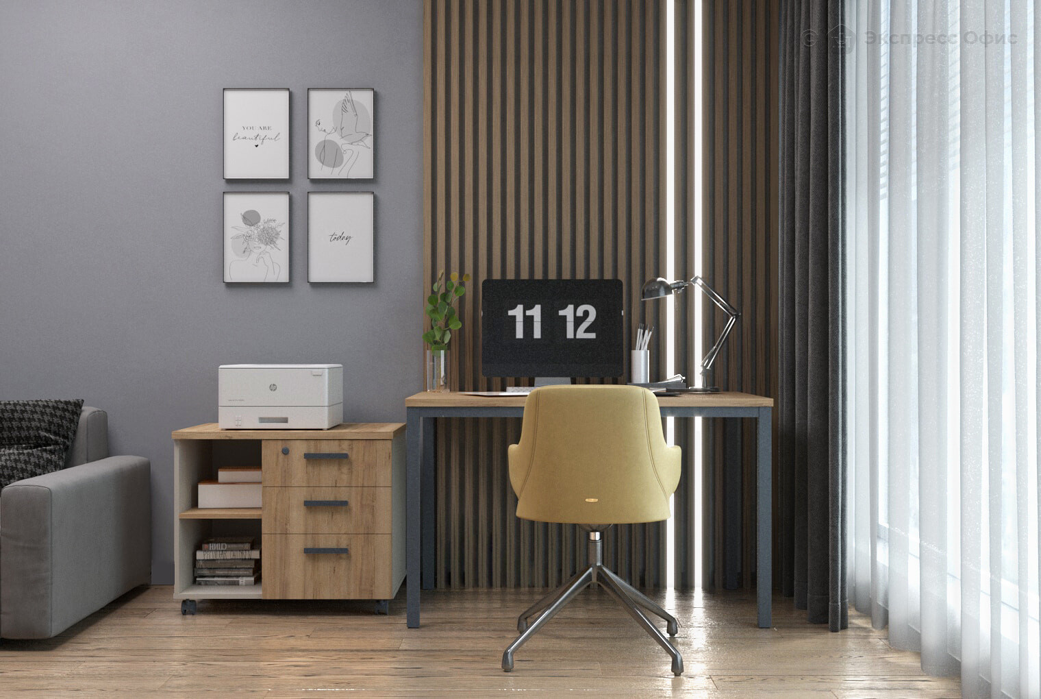 Стол письменный на металлокаркасе Sitara SI-30 - фото товара 3 из 5
