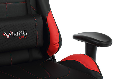 Кресло игровое Zombie VIking 5 Aero RED - фото товара 8 из 14