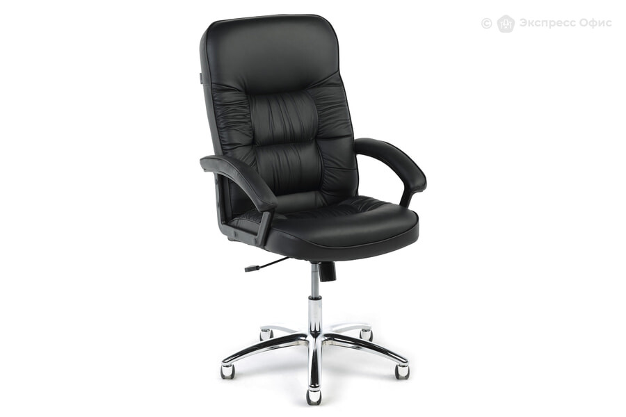  Кресло для руководителя Бюрократ T-9908AXSN-AB Кожа черная - фото товара 1 из 3