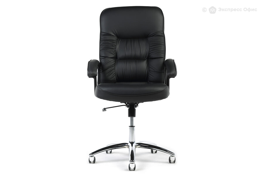  Кресло для руководителя Бюрократ T-9908AXSN-AB Кожа черная - фото товара 2 из 3