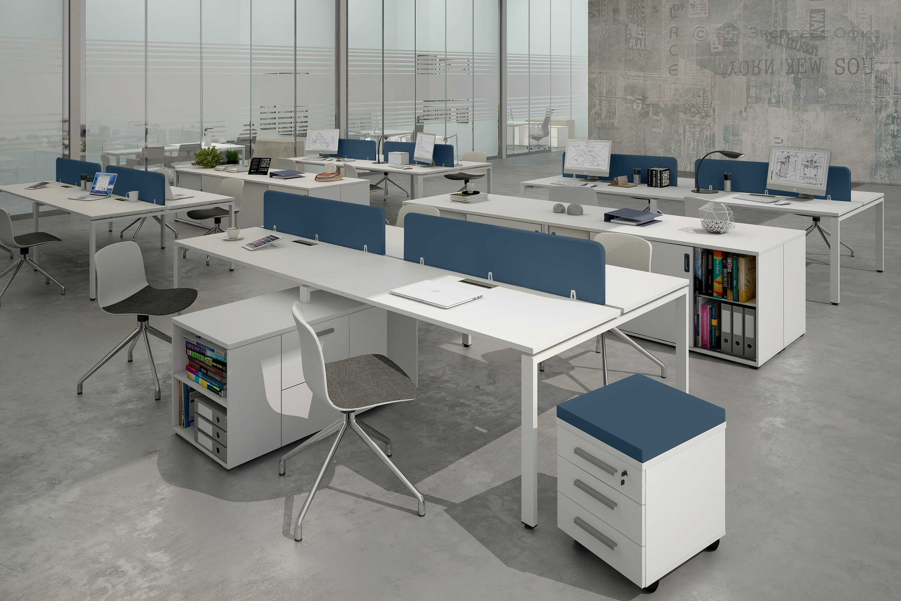 SOFTOffice Рогожка denim 