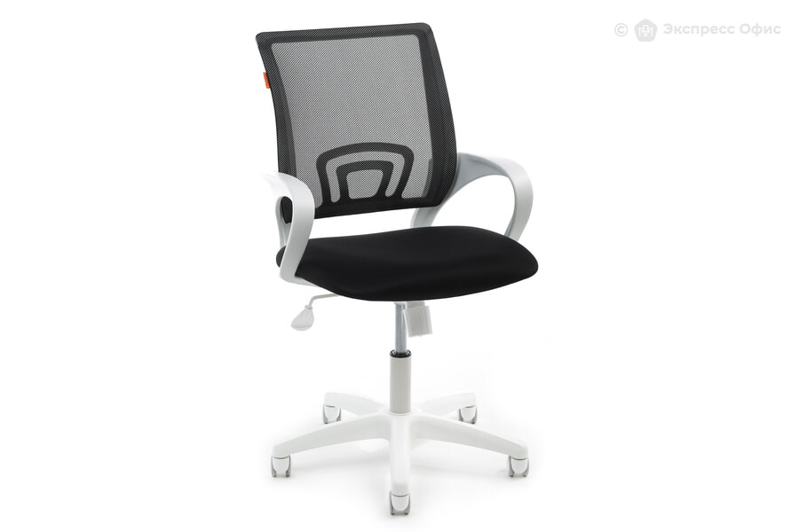  Кресло офисное Chairman 696 White Ткань TW-11 (черная)/Cетка TW-01 черная - фото товара 1 из 3