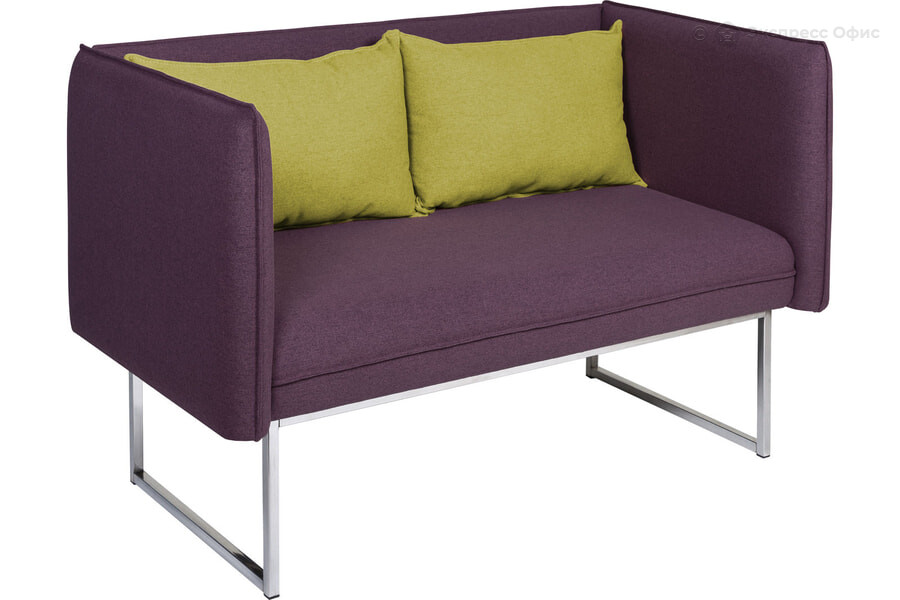  Диван офисный двухместный M24-2S Микровелюр Velvet Lux 65/Микровелюр Velvet Lux 38 - фото товара 1 из 1