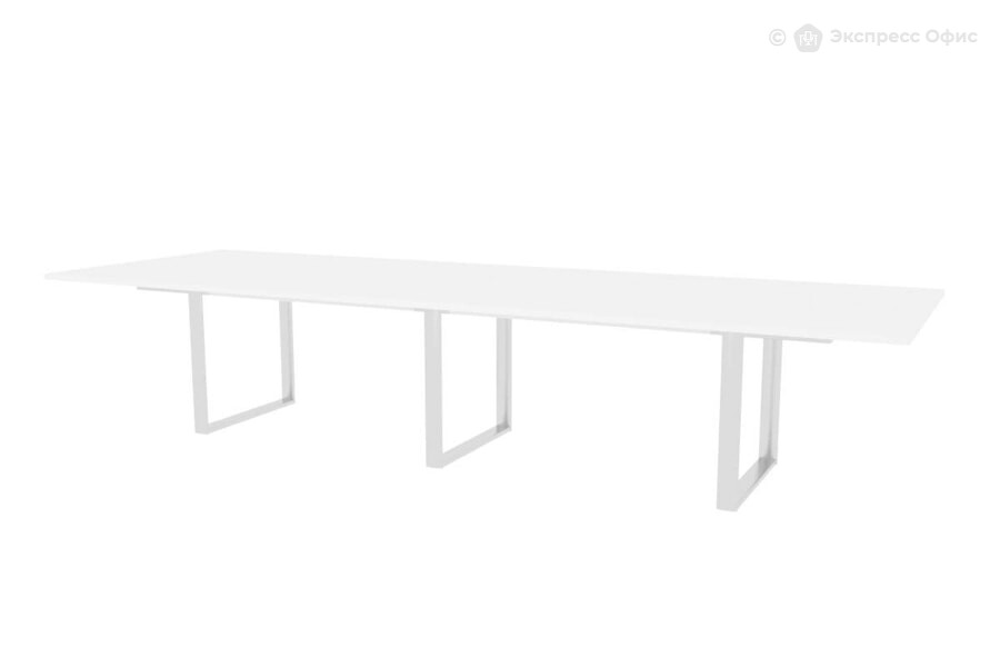  Стол для переговоров (меламин) Orbis OC360 Белый/Хром CH - фото товара 1 из 2