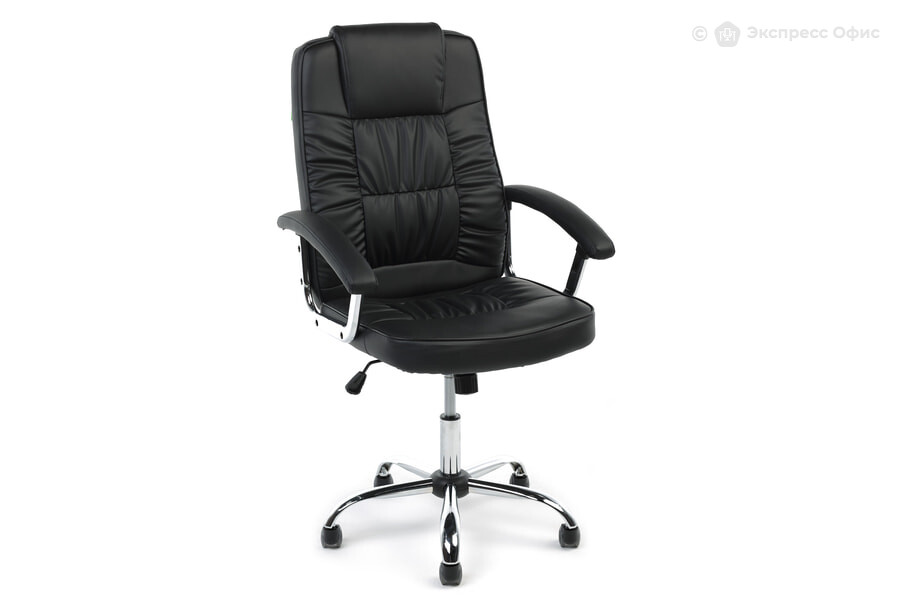  Кресло для руководителя Prime RCH 9082-2 Черная экокожа - фото товара 1 из 3