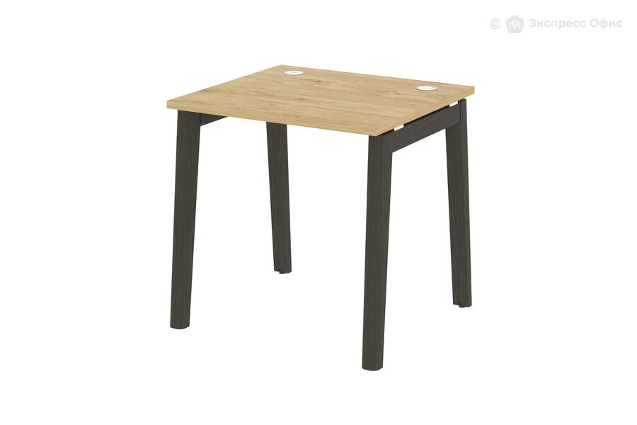  Стол письменный на деревянных опорах Onix wood OW.SP-0.7 Тиквуд светлый/Дуб темный - фото товара 1 из 1