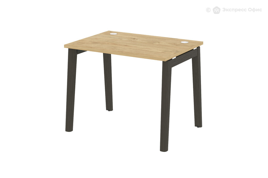  Стол письменный на деревянных опорах Onix wood OW.SP-1.7 Тиквуд светлый/Дуб темный - фото товара 1 из 1