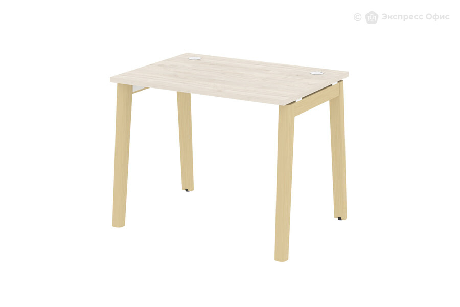  Стол письменный на деревянных опорах Onix wood OW.SP-1.7 Денвер светлый/Дуб светлый - фото товара 1 из 3