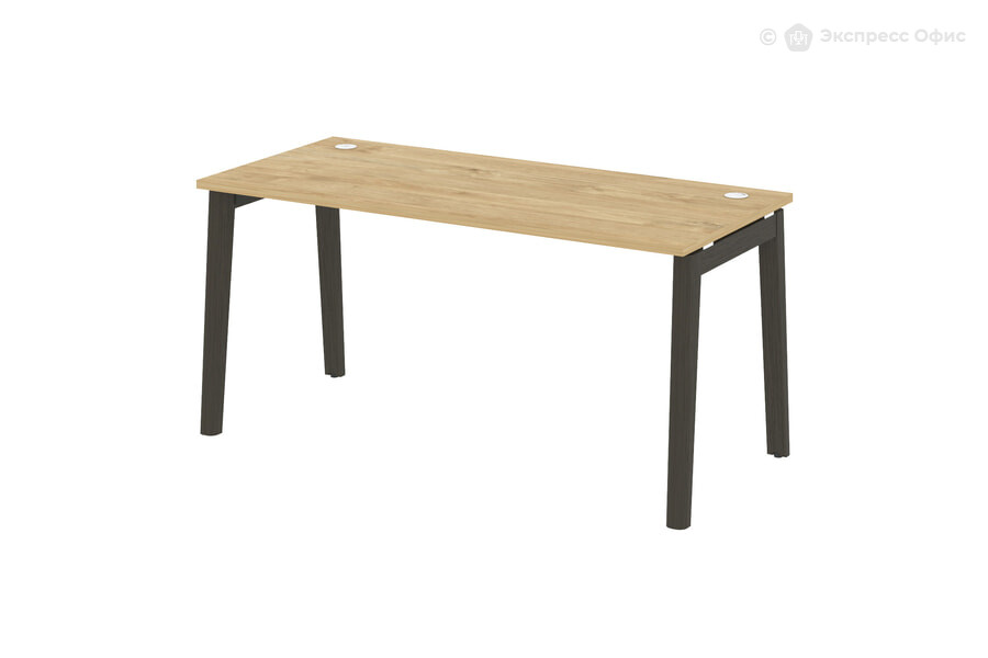  Стол письменный на деревянных опорах Onix wood OW.SP-4.7 Тиквуд светлый/Дуб темный - фото товара 1 из 1