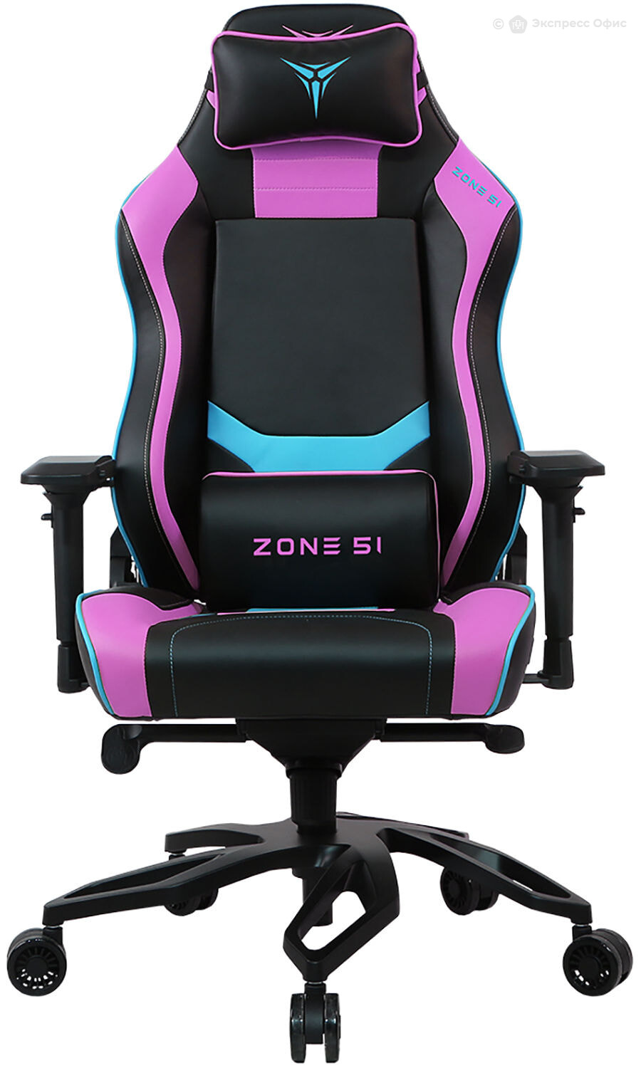 Игровое кресло ZONE 51 Cyberpunk Z51-CBP-FC Экокожа черная