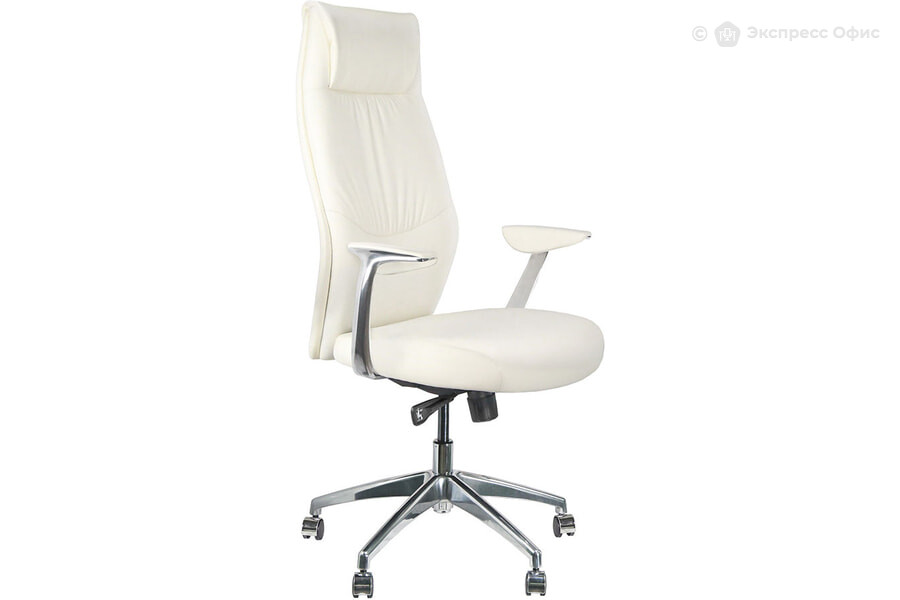  Кресло для руководителя RV Design Orlando Экокожа белая - фото товара 1 из 3