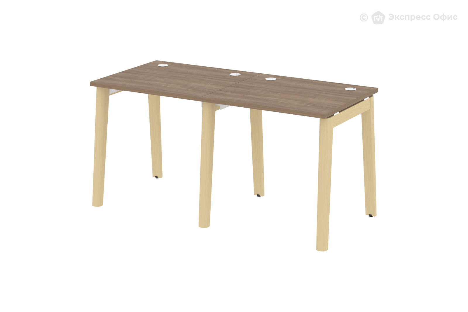 Стол-бенч линейный на деревянных опорах Onix wood OW.RS-2.0.7 - фото товара 1 из 3