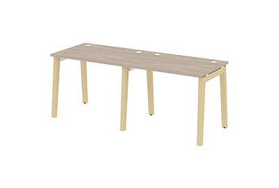Стол-бенч линейный на деревянных опорах Onix wood OW.RS-2.1.7 - фото товара 1 из 3