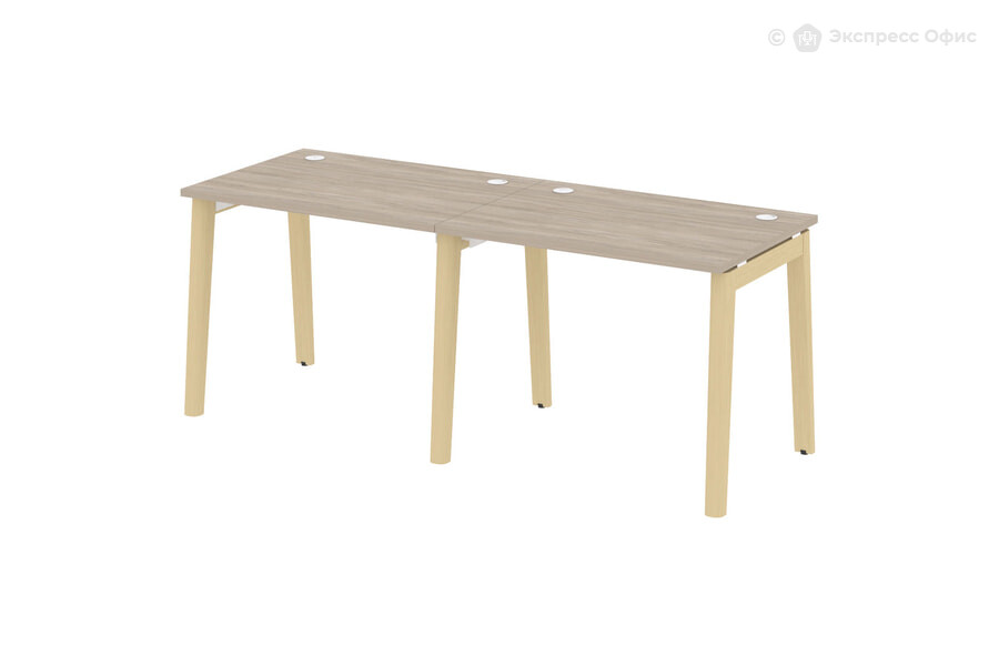 Стол-бенч линейный на деревянных опорах Onix wood OW.RS-2.1.7 Дуб Аттик/Дуб светлый - фото товара 1 из 1