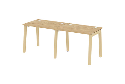 Стол-бенч линейный на деревянных опорах Onix wood OW.RS-2.1.7 - фото товара 1 из 3