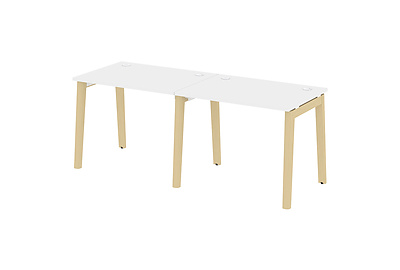 Стол-бенч линейный на деревянных опорах Onix wood OW.RS-2.1.7 - фото товара 1 из 3