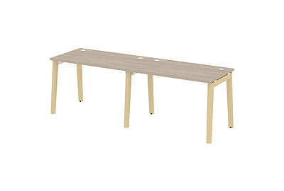 Стол-бенч линейный на деревянных опорах Onix wood OW.RS-2.2.7 - фото товара 1 из 3