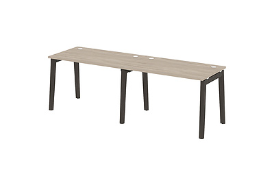 Стол-бенч линейный на деревянных опорах Onix wood OW.RS-2.2.7 - фото товара 1 из 3