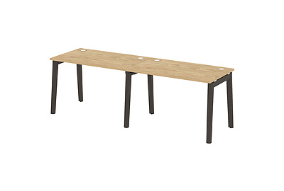 Стол-бенч линейный на деревянных опорах Onix wood OW.RS-2.2.7 - фото товара 1 из 3
