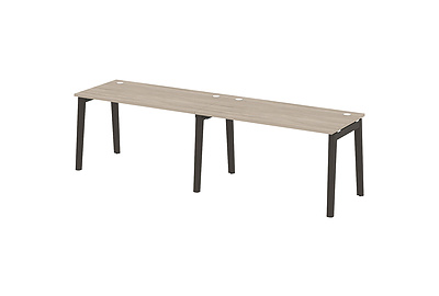 Стол-бенч линейный на деревянных опорах Onix wood OW.RS-2.3.7 - фото товара 1 из 3