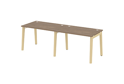 Стол-бенч линейный на деревянных опорах Onix wood OW.RS-2.2.8 - фото товара 1 из 3
