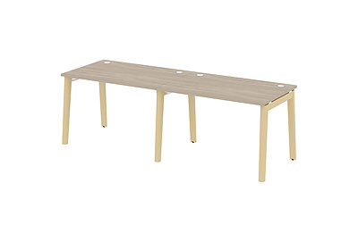 Стол-бенч линейный на деревянных опорах Onix wood OW.RS-2.2.8 - фото товара 1 из 3