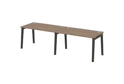 Стол-бенч линейный на деревянных опорах Onix wood OW.RS-2.3.8 - фото товара 1 из 3