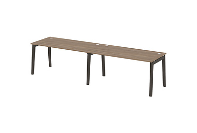 Стол-бенч линейный на деревянных опорах Onix wood OW.RS-2.4.8 - фото товара 1 из 3