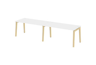 Стол-бенч линейный на деревянных опорах Onix wood OW.RS-2.4.8 - фото товара 1 из 3