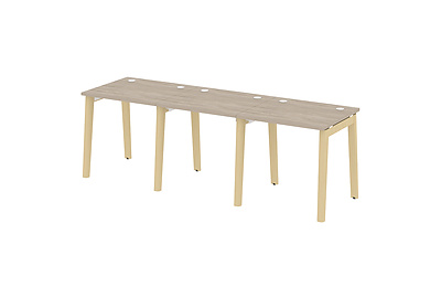 Стол-бенч линейный на деревянных опорах Onix wood OW.RS-3.0.7 - фото товара 1 из 3