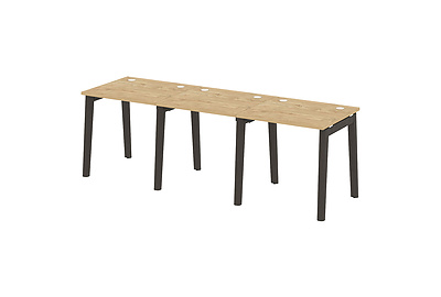 Стол-бенч линейный на деревянных опорах Onix wood OW.RS-3.0.7 - фото товара 1 из 3