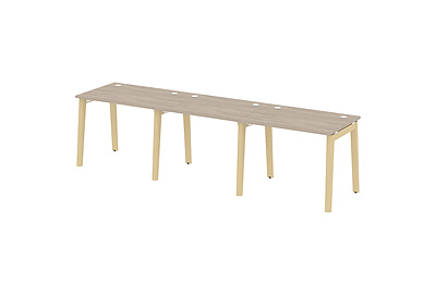 Стол-бенч линейный на деревянных опорах Onix wood OW.RS-3.1.7 - фото товара 1 из 3