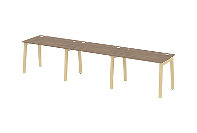 Стол-бенч линейный на деревянных опорах Onix wood OW.RS-3.2.7 - фото товара 1 из 3