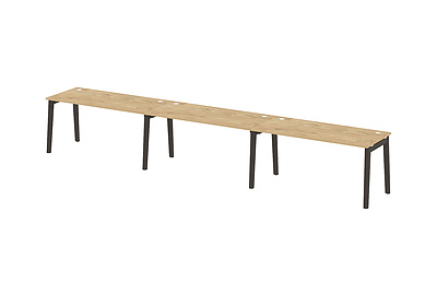 Стол-бенч линейный на деревянных опорах Onix wood OW.RS-3.4.7 - фото товара 1 из 3