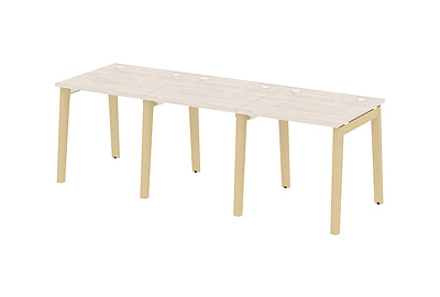 Стол-бенч линейный на деревянных опорах Onix wood OW.RS-3.0.8 - фото товара 1 из 3