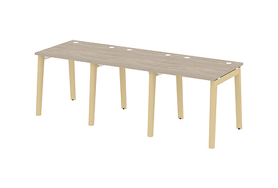Стол-бенч линейный на деревянных опорах Onix wood OW.RS-3.0.8 - фото товара 1 из 3