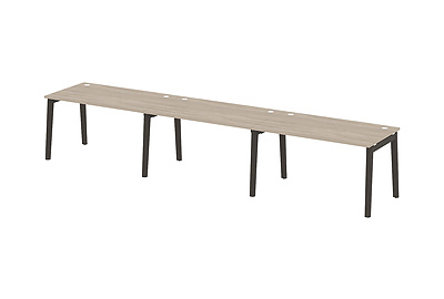 Стол-бенч линейный на деревянных опорах Onix wood OW.RS-3.3.8 - фото товара 1 из 3