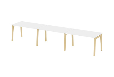 Стол-бенч линейный на деревянных опорах Onix wood OW.RS-3.3.8 - фото товара 1 из 3