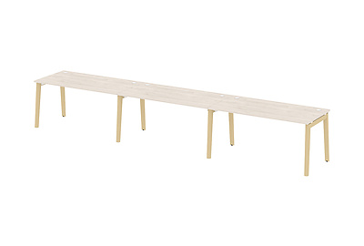 Стол-бенч линейный на деревянных опорах Onix wood OW.RS-3.4.8 - фото товара 1 из 3