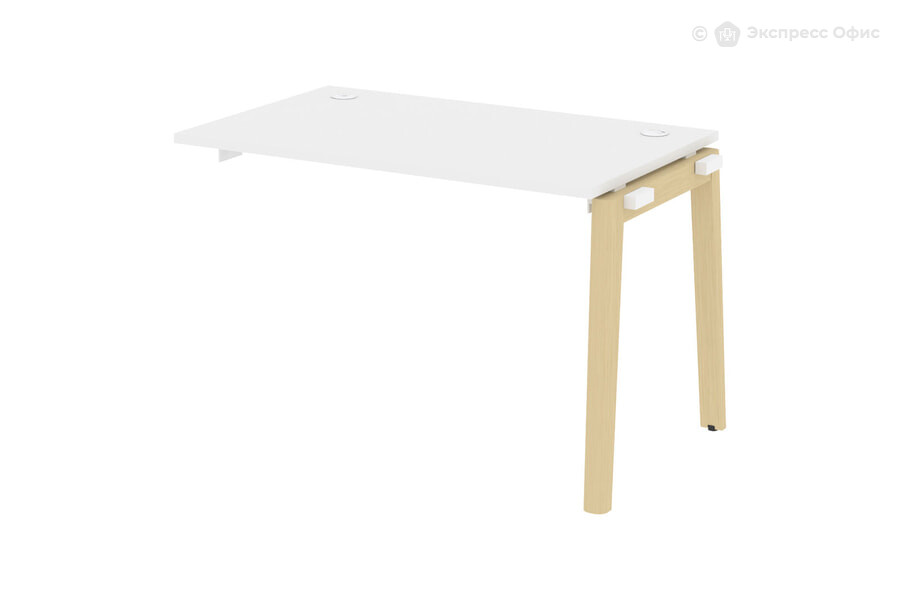  Модуль бенч-системы линейный, на деревянных опорах Onix wood OW.1.NRS-2.7 Белый бриллиант/Дуб светлый - фото товара 1 из 1