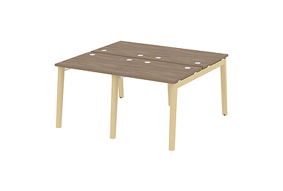 Стол-бенч двойной на деревянных опорах Onix wood OW.D.RS-4.0.7 - фото товара 1 из 3