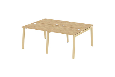 Стол-бенч двойной на деревянных опорах Onix wood OW.D.RS-4.1.7 - фото товара 1 из 3