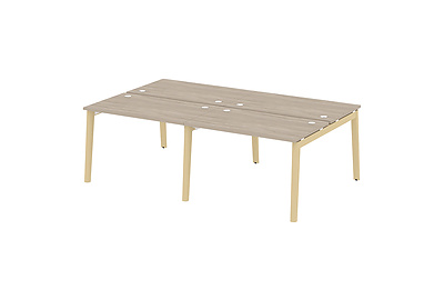 Стол-бенч двойной на деревянных опорах Onix wood OW.D.RS-4.2.7 - фото товара 1 из 3