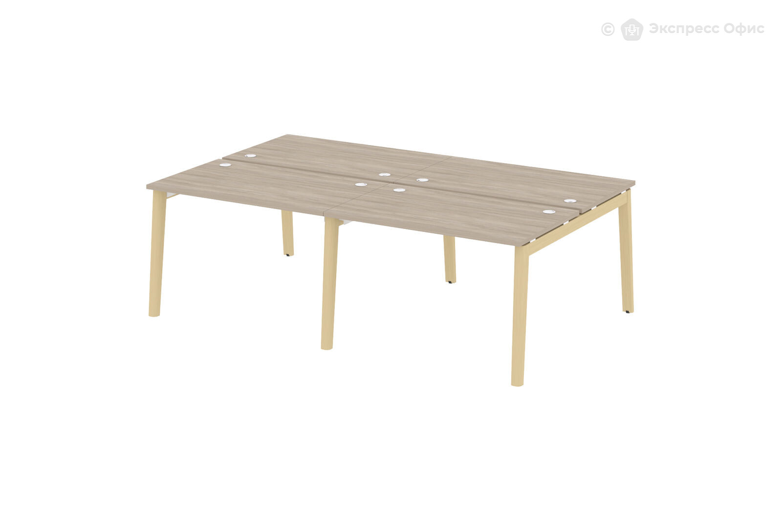 Стол-бенч двойной на деревянных опорах Onix wood OW.D.RS-4.2.7 - фото товара 1 из 3