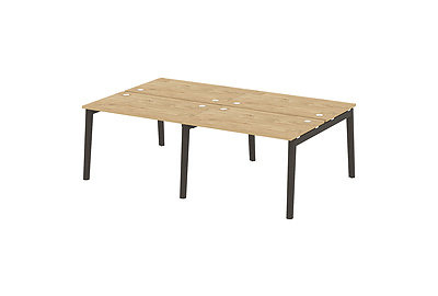 Стол-бенч двойной на деревянных опорах Onix wood OW.D.RS-4.2.7 - фото товара 1 из 3