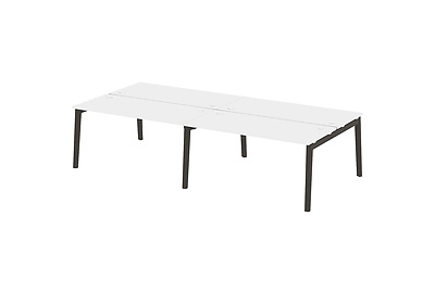 Стол-бенч двойной на деревянных опорах Onix wood OW.D.RS-4.4.7 - фото товара 1 из 3